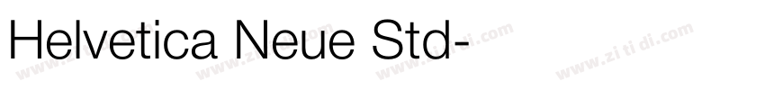 Helvetica Neue Std字体转换